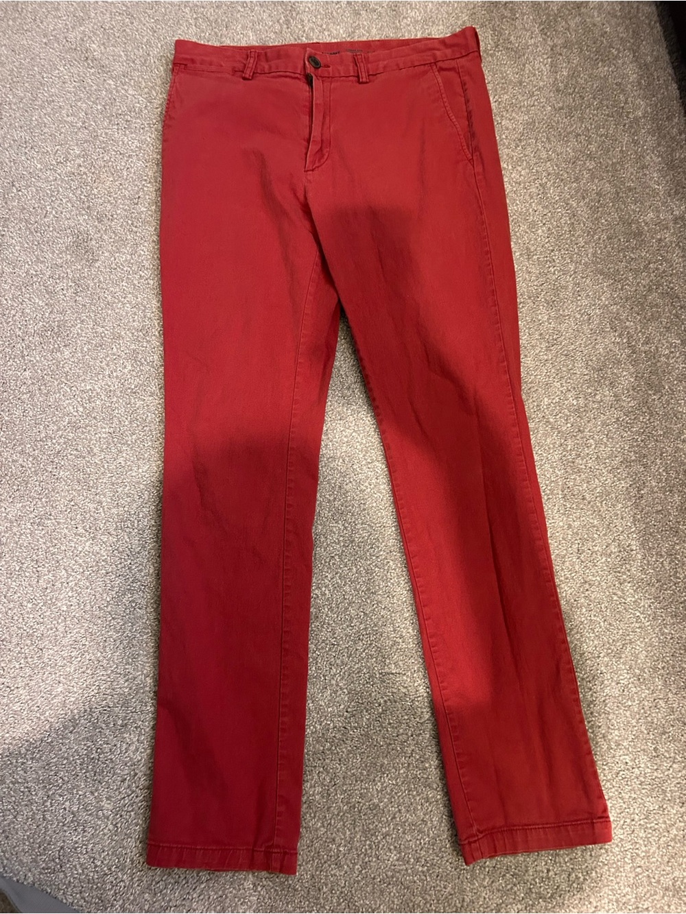 Men’s Red Slim Cut Jeans